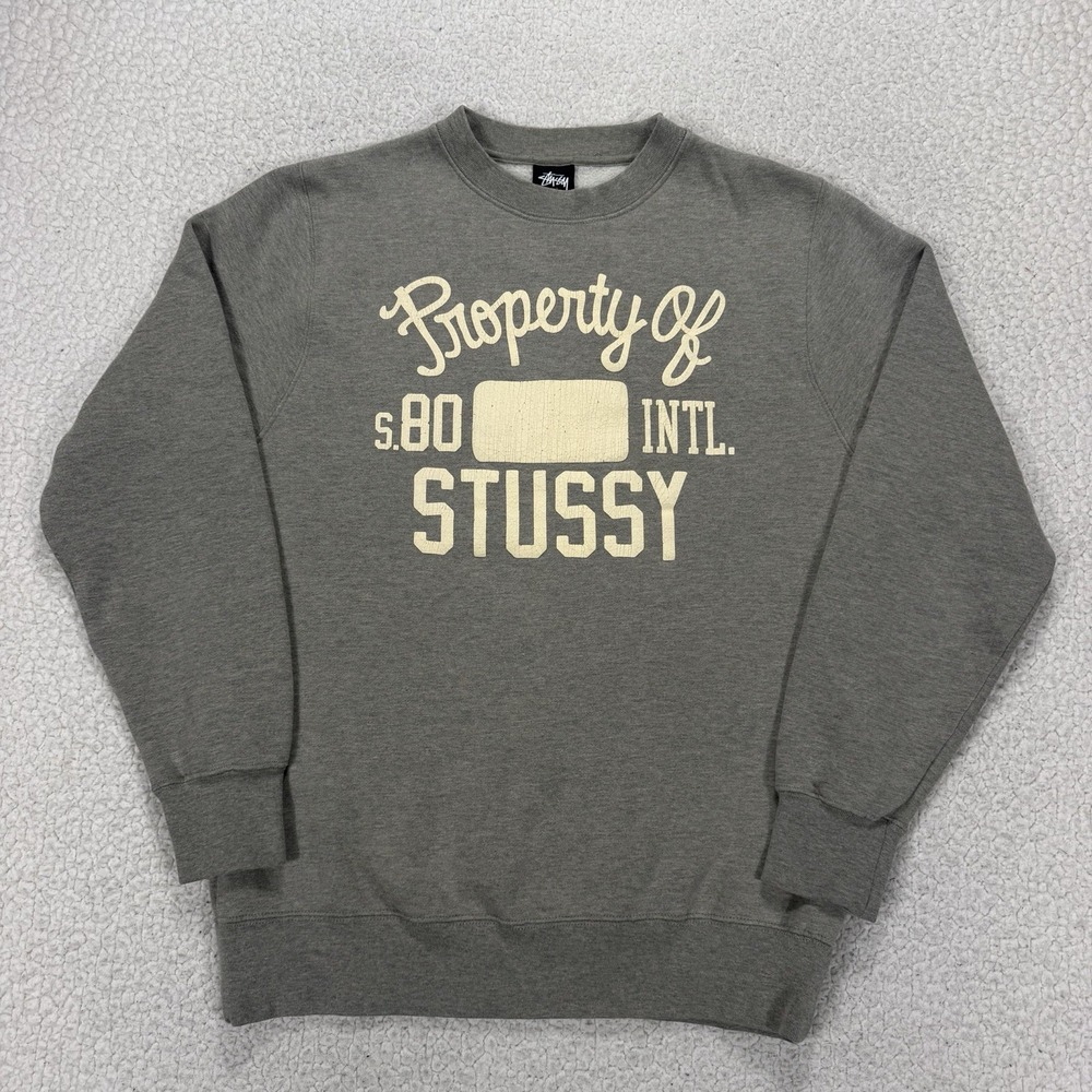 VTG 90's Stussy Graphic Sweatshirt Men's S Made In USA Streetwear Skate Hip Hop